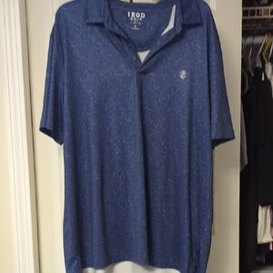 Izod Blue Polo Shirt Classic Casual Style